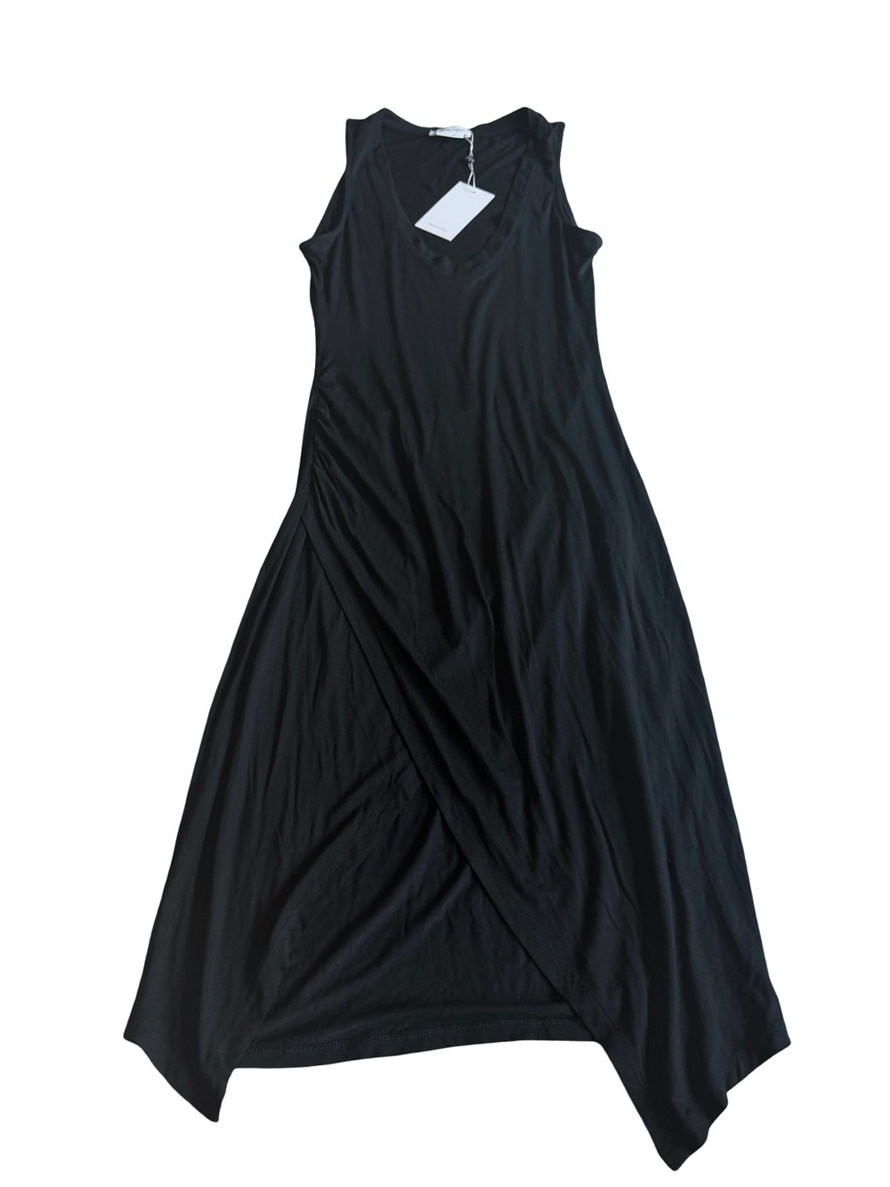 Lovers + Friends Black Tank Dress Stretchy Jersey Bamboo Flowy Size Small NWT